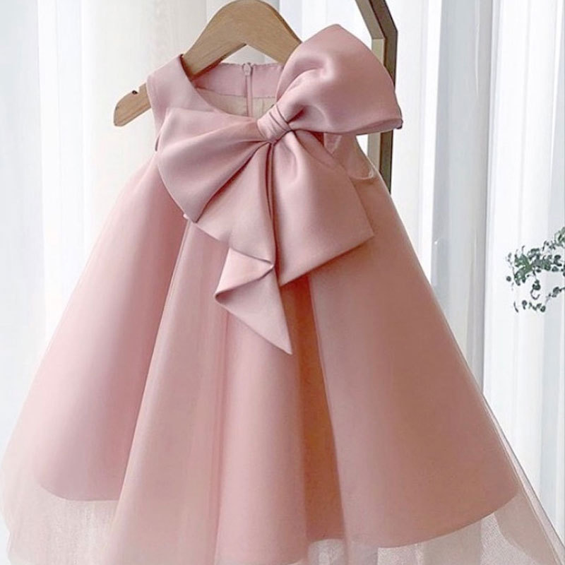 Summer Clothing Toddler - Mùa Hè 2021 Nơ Lớn Đầm