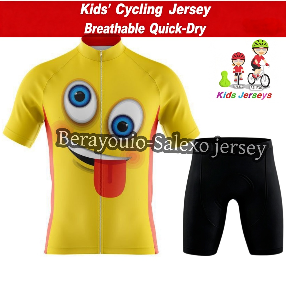 Summer Clothing Kids Sale - Children's Cartoon Cycling Jersey Set BOY