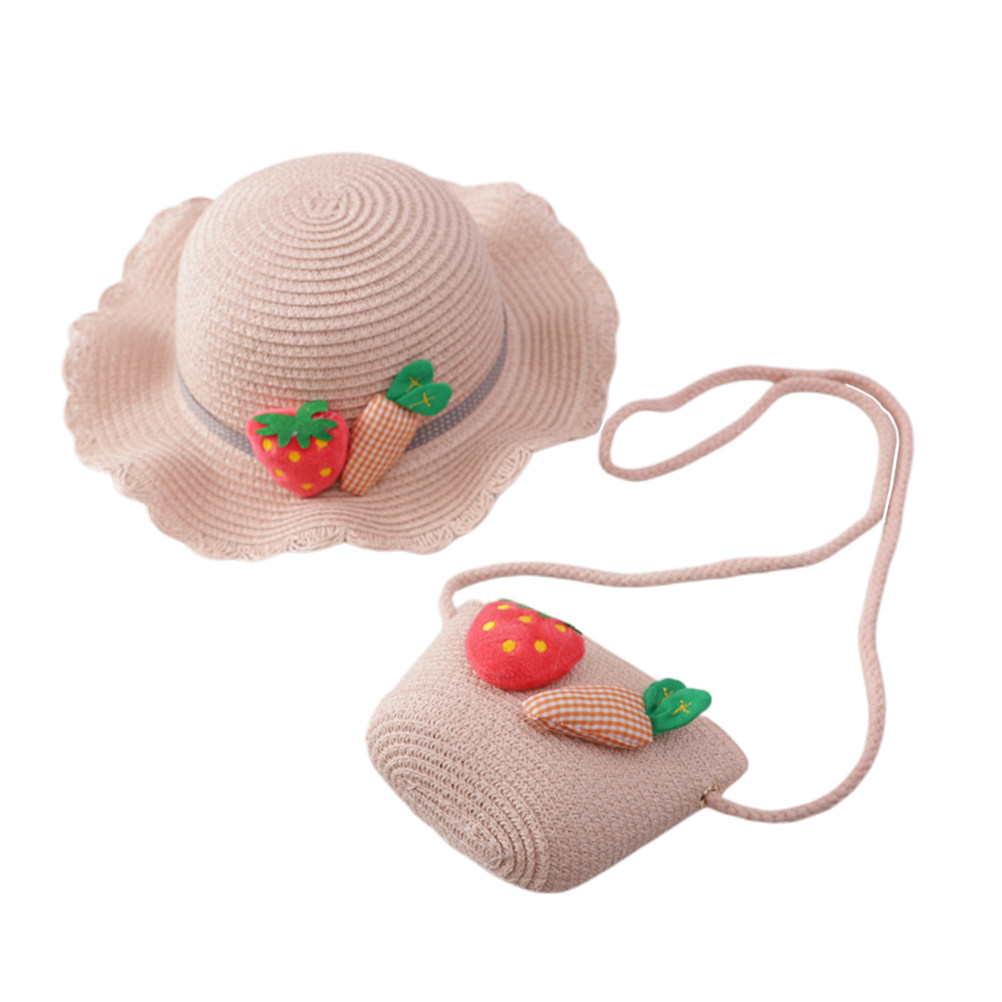 1Set Kids Straw Sun Protection - đánh giá và giá Beach Bag Straw