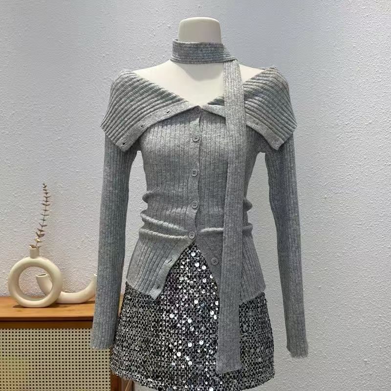Y2K Korean Sweaters Turn-Down  - đánh giá và giá Summer Jumper Clothing