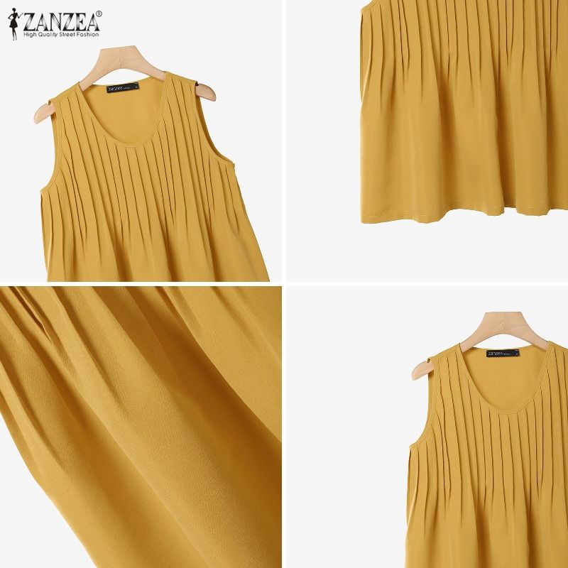 ZANZEA Plus Size 5XL Woman Pin - đánh giá và giá Summer Clothing Plus
