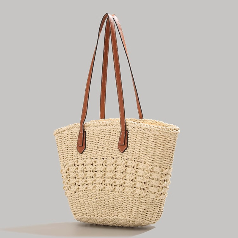 Extra-Large Foldable Straw Tot - đánh giá và giá Beach Bag Straw