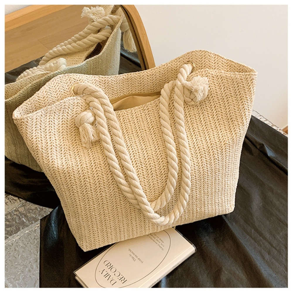 New Summer Beach Tote Bag Larg - đánh giá và giá Beach Bag Straw