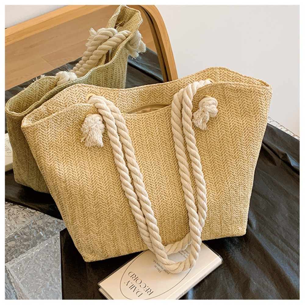 New Summer Beach Tote Bag Larg - đánh giá và giá Beach Bag Straw