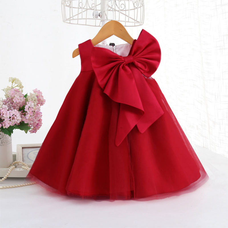 Mùa Hè 2021 Nơ Lớn Đầm Bé Gái  - đánh giá và giá Summer Clothing Toddler