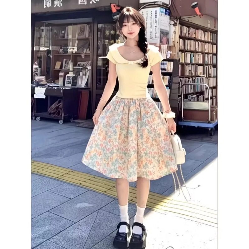 Japan Korean Women Sweet Slim  - đánh giá và giá Japan Summer Clothing Women