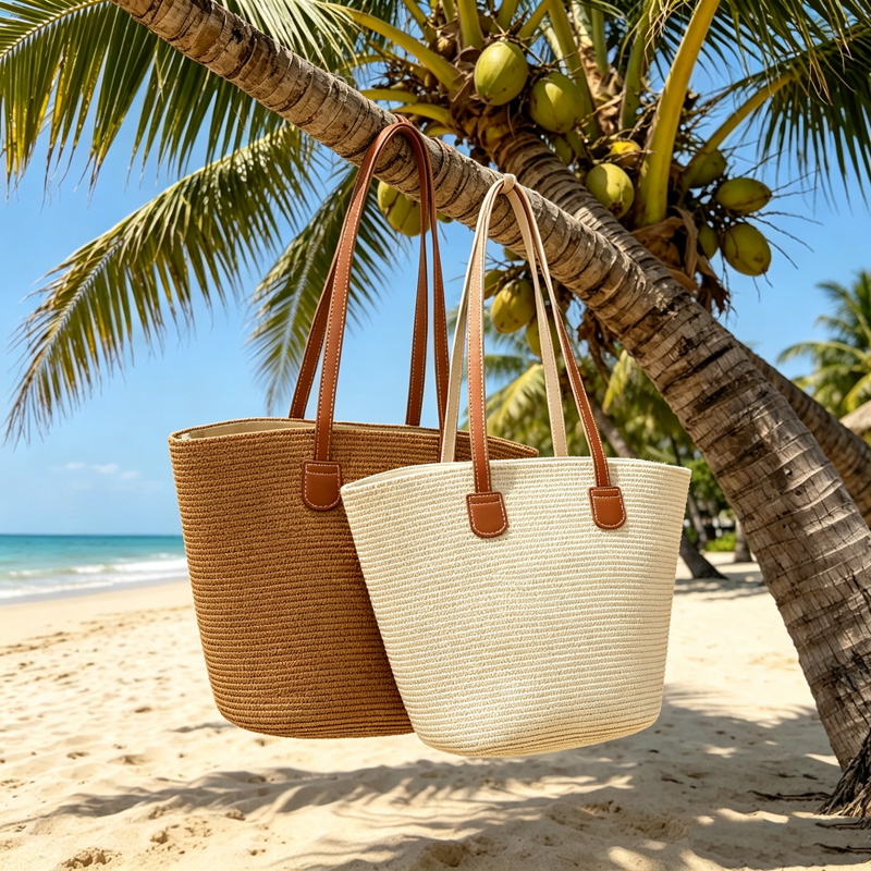 CLAREGQI  Women's Solid Color  - đánh giá và giá Beach Bag Straw