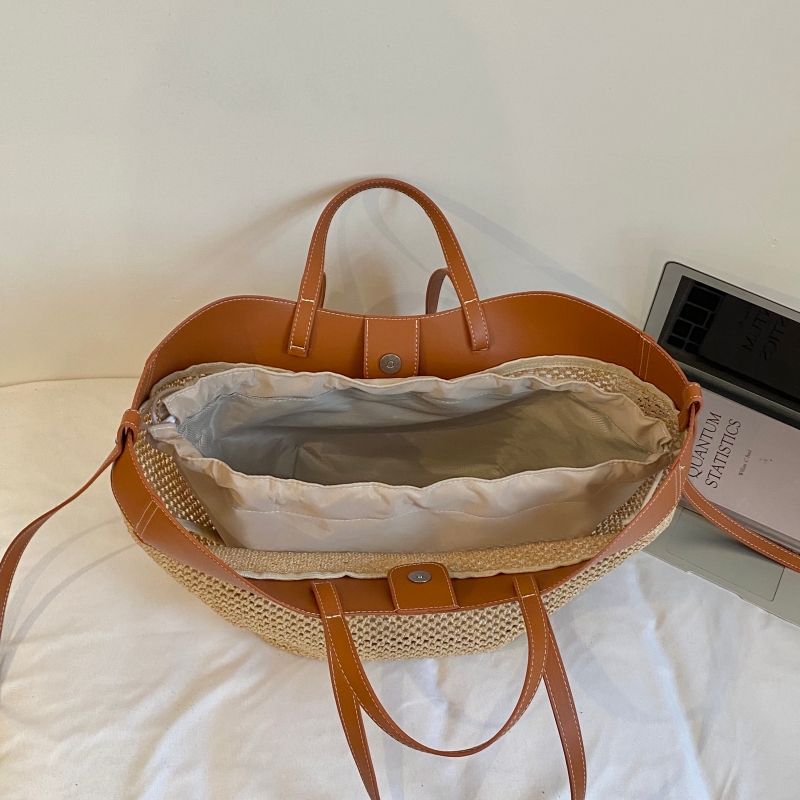 Vsper Branded Straw Knitted Bi - đánh giá và giá Beach Bag Straw