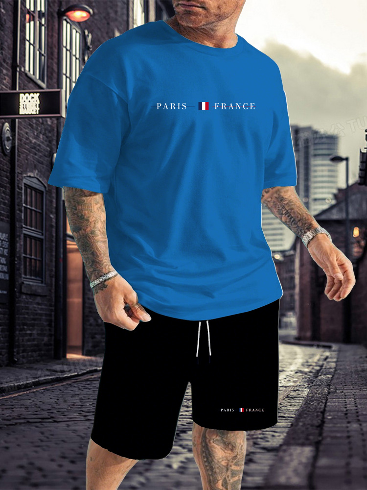Men's Tracksuit 2 Piece O-neck - đánh giá và giá Summer Clothing Plus
