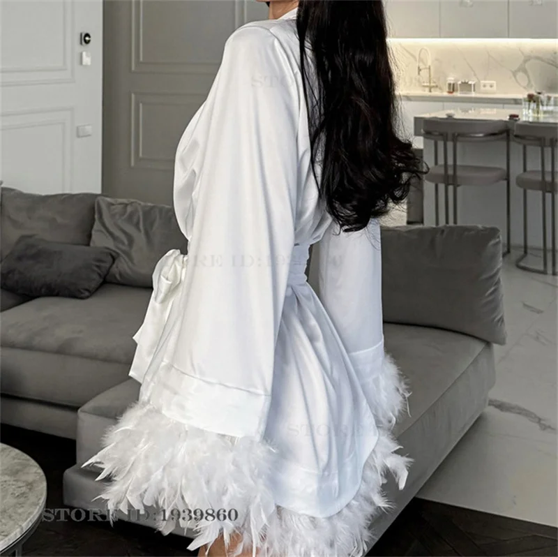 Sexy Feather Women's Robe Nigh - đánh giá và giá Summer House Clothing